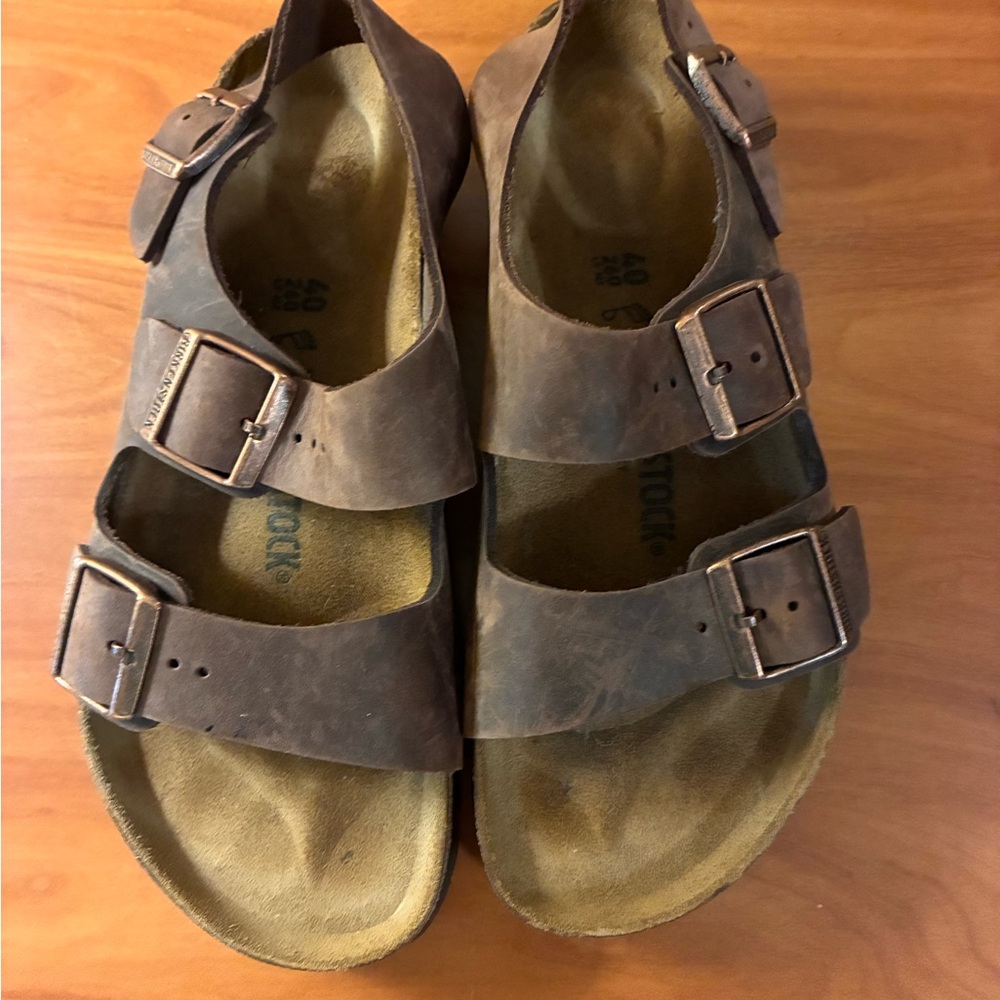 Birkenstock Milano Tobacco brown Slingback sandal